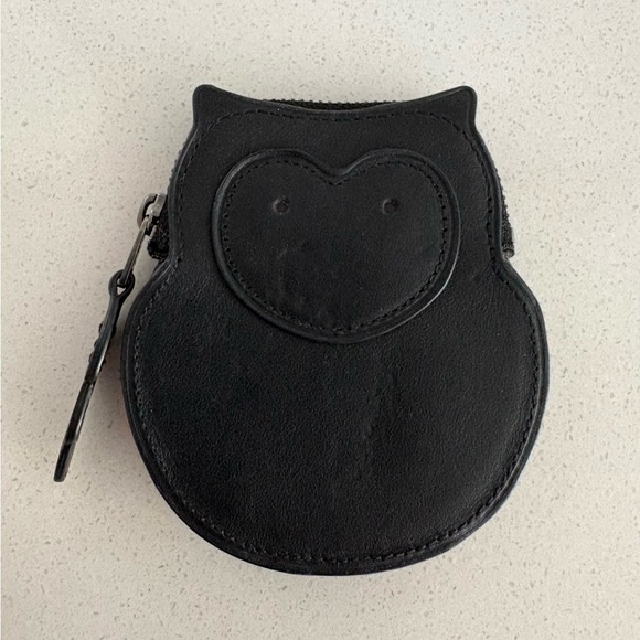 Coach Accessories - Coach leather Black Owl-Shaped Coin Purse